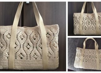 Flower Tote Bag Free Crochet Pattern Crochet Flower Tote Bag Free Crochet Pattern