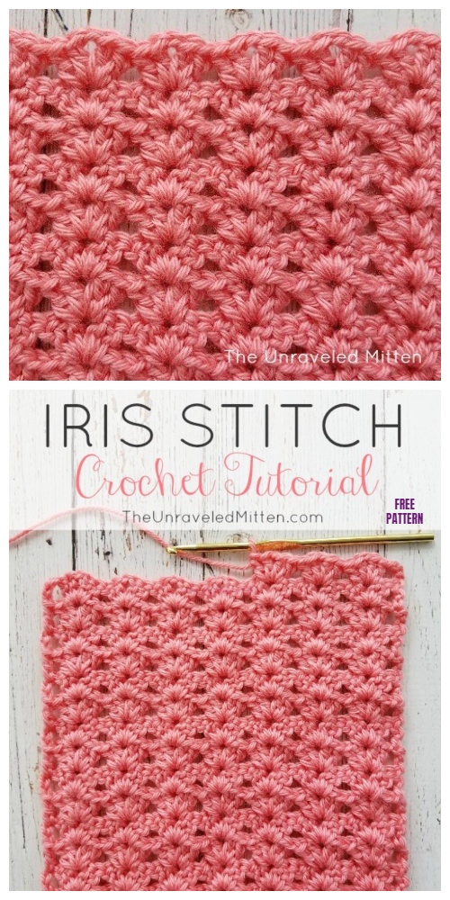 Crochet Iris Stitch Free Crochet Patterns - Video