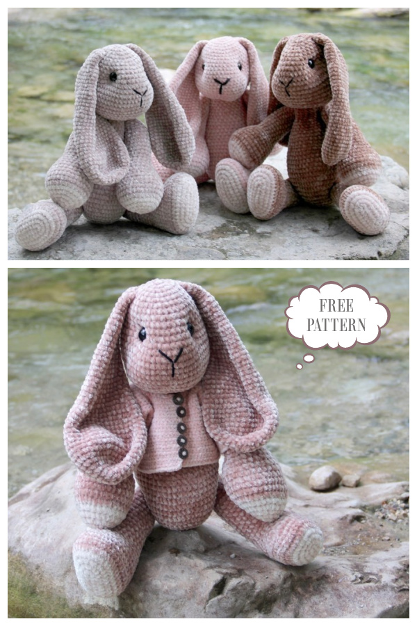 Crochet Bunny Friends Amigurumi Free Pattern