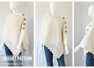 Knit Look Uptown Poncho Free Crochet Patterns Knit Look Uptown Poncho Free Crochet Pattern