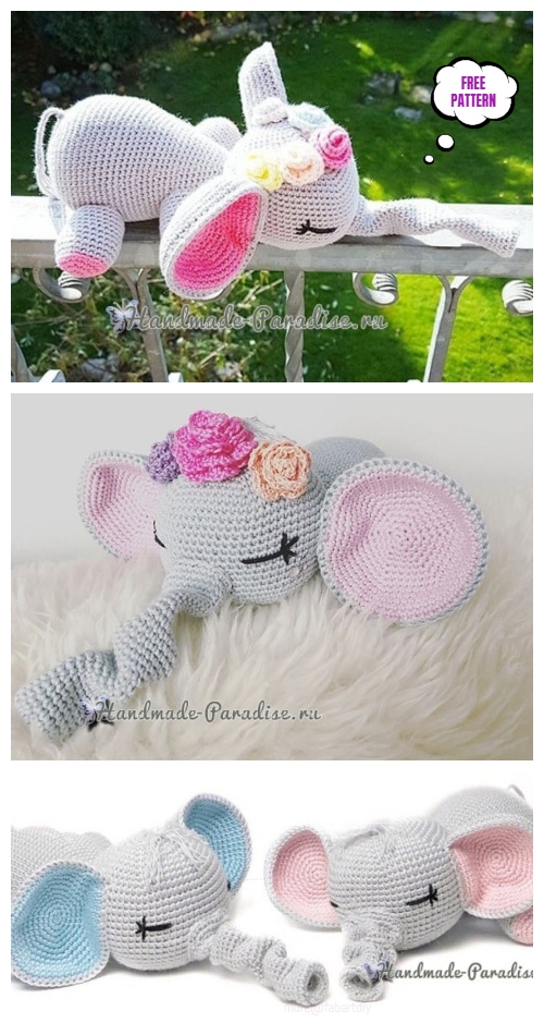 Cutest Elephant Crochet Amigurumi Free Pattern