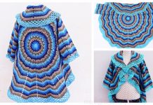 Easy Circle Jacket Sweater Wrap Free Crochet Pattern – Video Easy Circle Jacket Sweater Wrap Free Crochet Pattern - Video