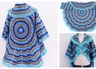 Easy Circle Jacket Sweater Wrap Free Crochet Pattern – Video Easy Circle Jacket Sweater Wrap Free Crochet Pattern - Video