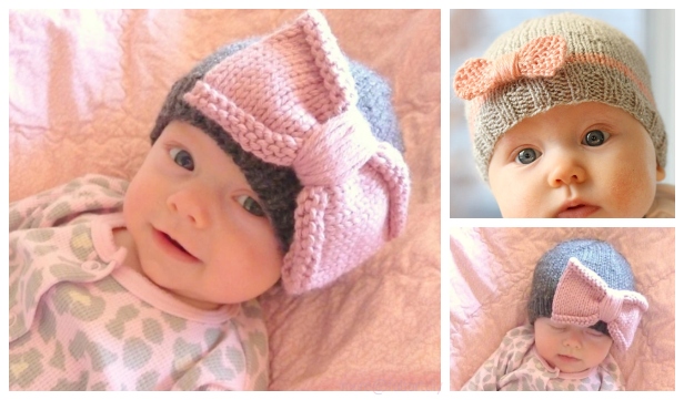 Newborn Hat with Bow Tutorial, Newborn Crafts Idea