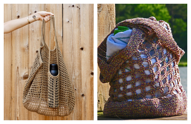 Back to the Beach Bag Free Crochet Patterns
