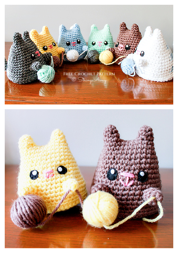 Crochet Dumpling Kitty Amigurumi Free Pattern