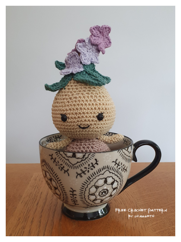 Crochet Flower Bulb Doll Amigurumi Free Pattern