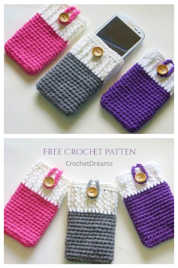 Easy Crochet Mobile Phone Case Free Crochet Patterns