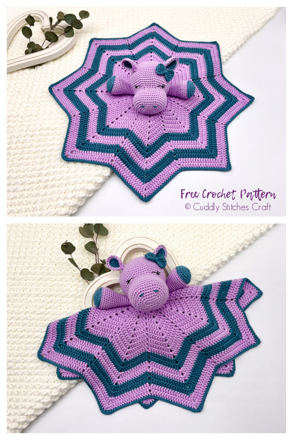 Happy the Hippo Blanket Free Crochet Patterns