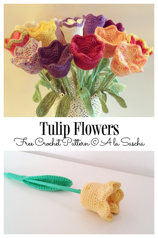 Tulip Flower Free Crochet Patterns 