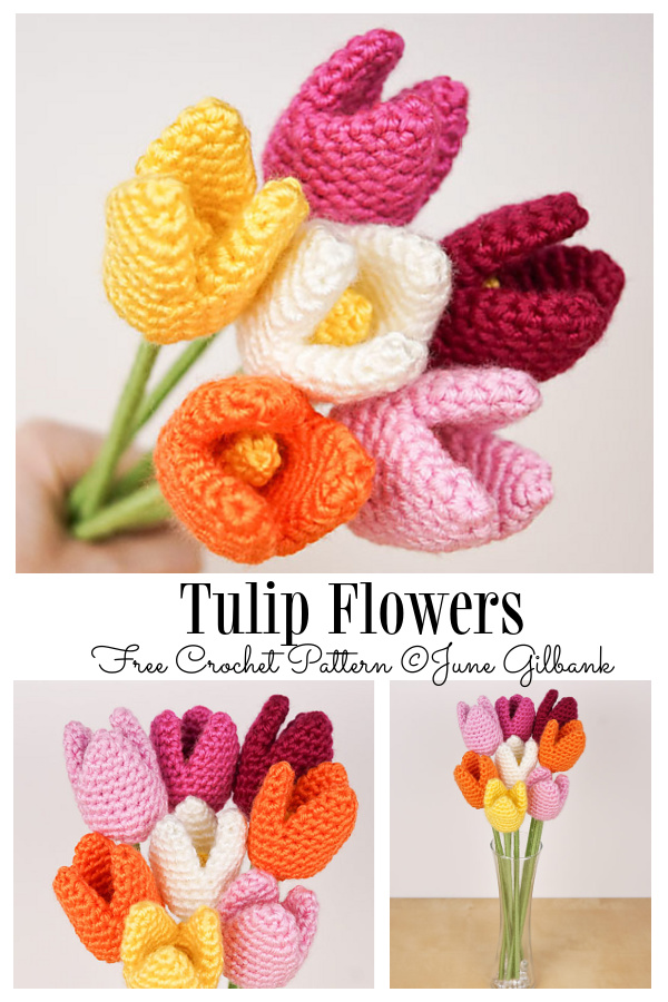 Tulip Flower Free Crochet Patterns