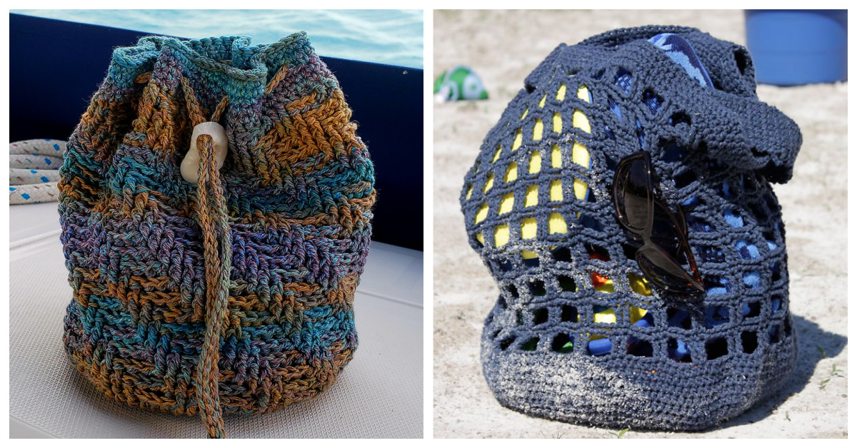 Back to the Beach Bag Free Crochet Patterns