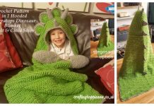 Cool Hooded Dinosaur Blanket Crochet Pattern Cool Hooded Dinosaur Blanket Crochet Pattern