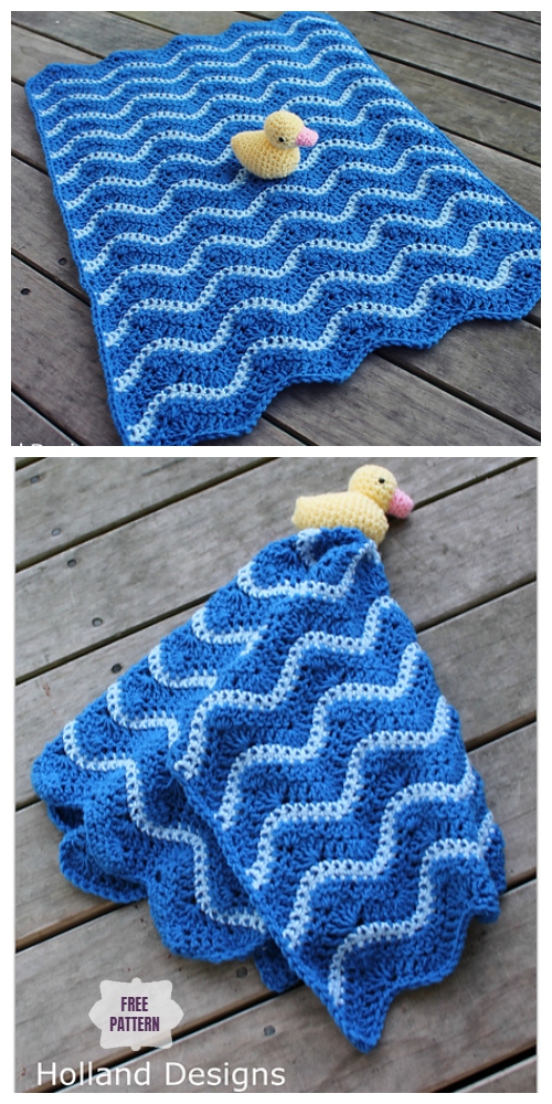 Crochet Duck lovey Security Blanket Free Crochet Patterns