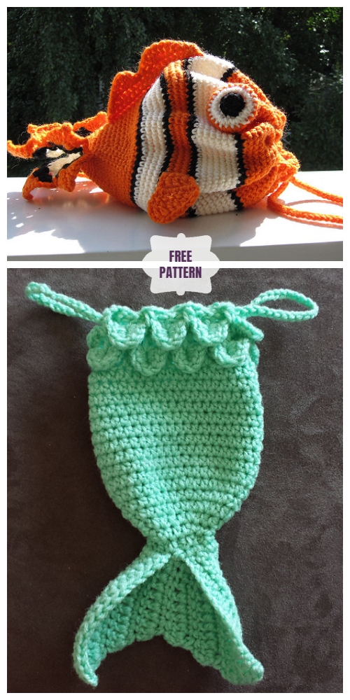 Crochet Fish Bag Free Patterns Round Up