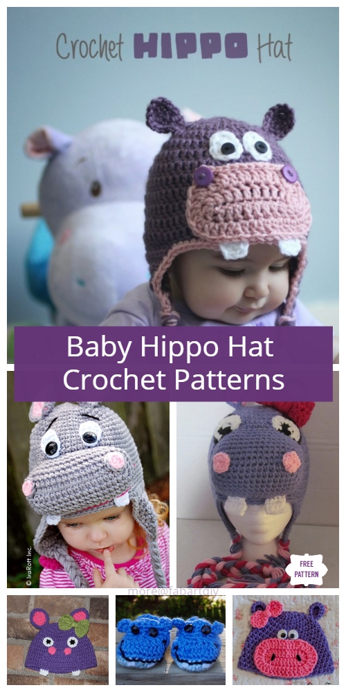 Crochet Hippo Hat Free Crochet Patterns and More
