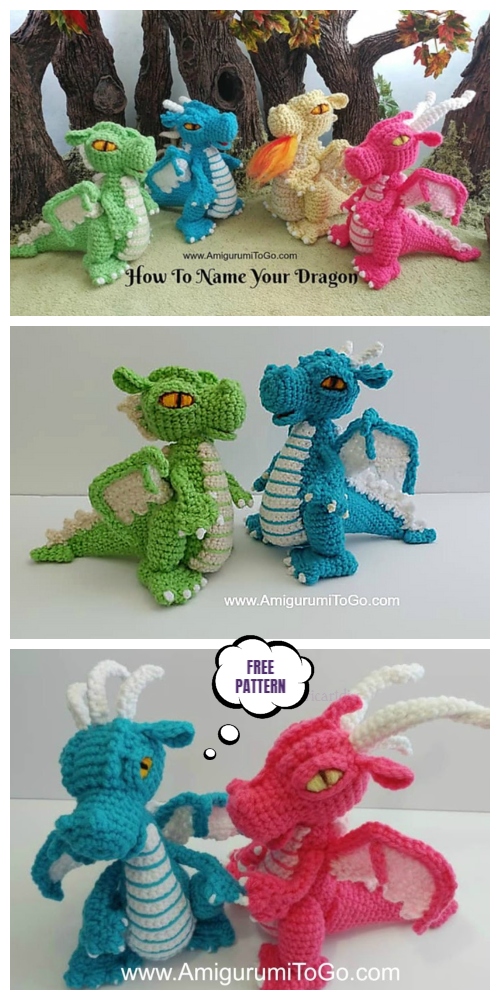Crochet Magical Small But Mighty Dragon Dragon Amigurumi Free Pattern