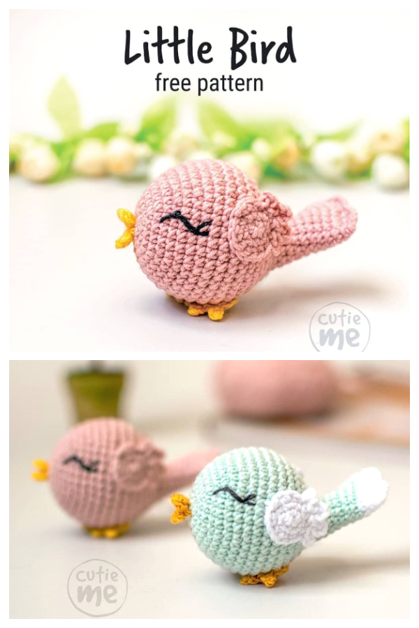 Crochet Little Spring Bird Amigurumi Free Patterns
