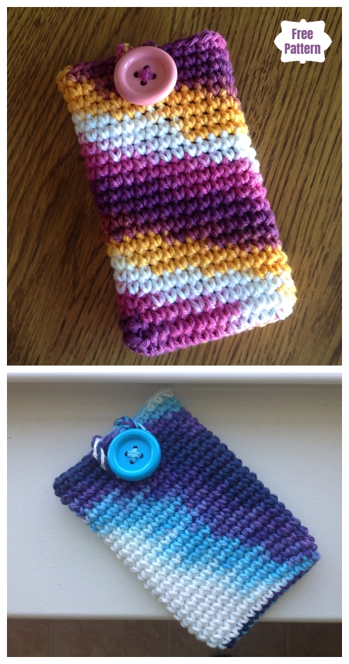 Easy Crochet Mobile Phone Case Free Crochet Patterns - Video