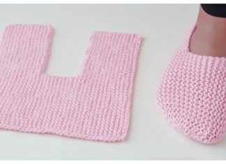 Easy Garter Stitch Slippers Free Knitting Pattern + Video Easy Garter Stitch Slippers Free Knitting Pattern - Video