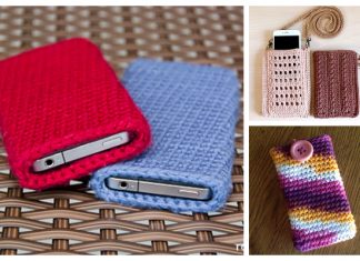 Easy Mobile Phone Case Free Crochet Patterns + Video Easy Mobile Phone Case Free Crochet Patterns + Video
