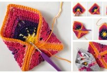 Granny Square Pouch Free Crochet Pattern Granny Square Pouch Free Crochet Pattern