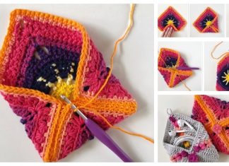 Granny Square Pouch Free Crochet Pattern Granny Square Pouch Free Crochet Pattern