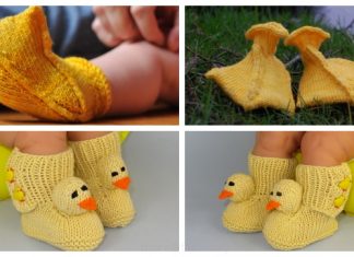 Knit Duck Baby Booties Free Knitting Pattern Knit Duck Baby Booties Free Knitting Pattern