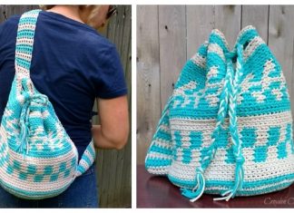 Mochila Sling Backpack Free Crochet Pattern Mochila Sling Backpack Free Crochet Pattern
