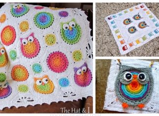 Owl Granny Square Blanket Crochet Patterns Owl Granny Square Blanket Crochet Patterns