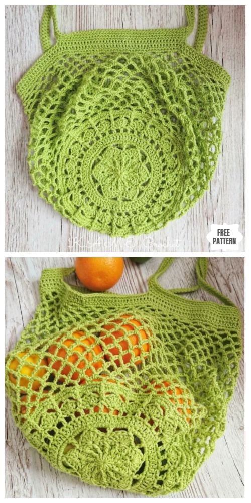 Crochet Sakura Market Bag Free Crochet Pattern