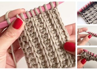 Tunisian Crochet Rib Stitch Free Crochet Pattern-Video Tunisian Crochet Rib Stitch Free Crochet Pattern-Video