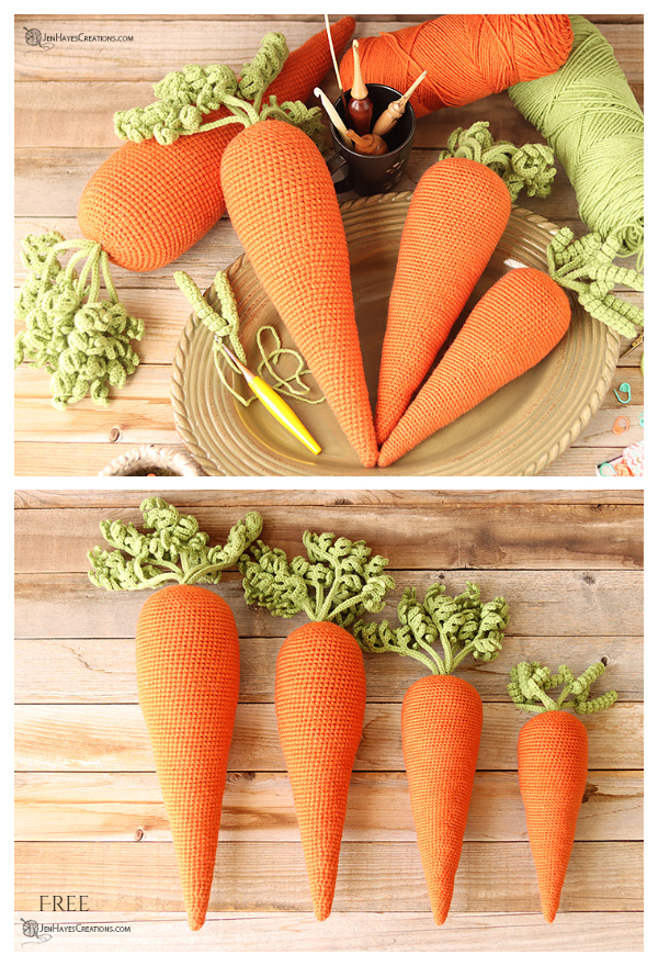 Large Carrot Free Crochet Patterns