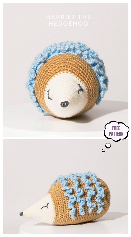 Crochet ﻿Harriet the Hedgehog Amigurumi Free Patterns