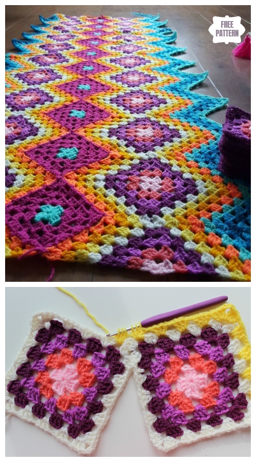 Crochet Mexican Granny Blanket Free Crochet Pattern