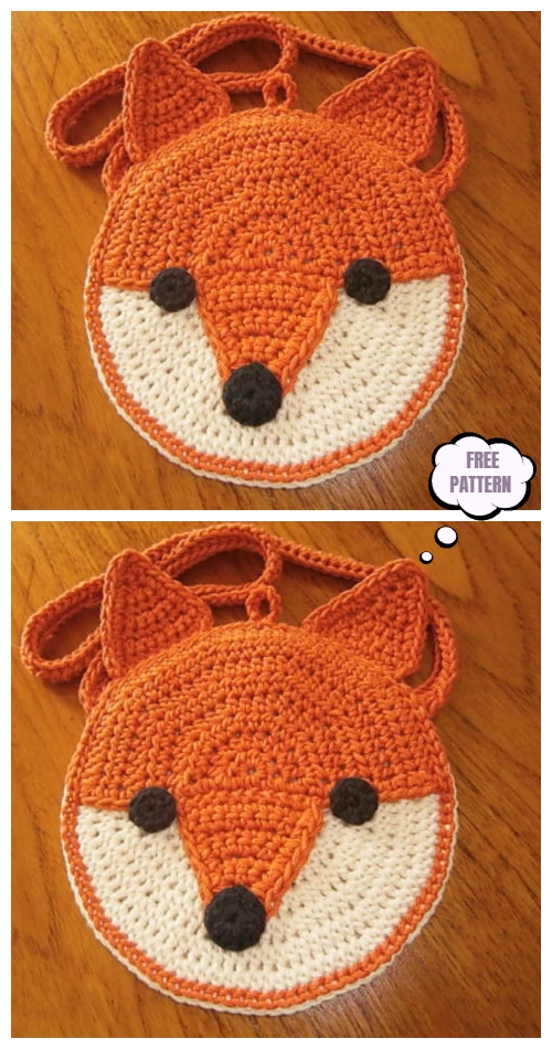 Crochet Round Foxy Bag Free Crochet Pattern 