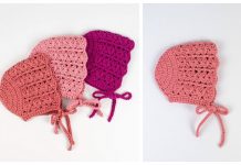Seashell Baby Bonnet Free Crochet Pattern + Video Crochet Seashell Baby Bonnet Free Crochet Pattern + Video