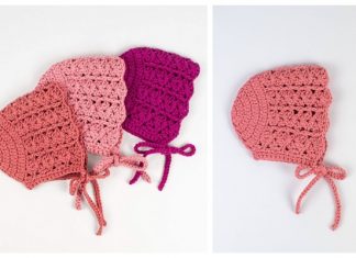 Seashell Baby Bonnet Free Crochet Pattern + Video Crochet Seashell Baby Bonnet Free Crochet Pattern + Video