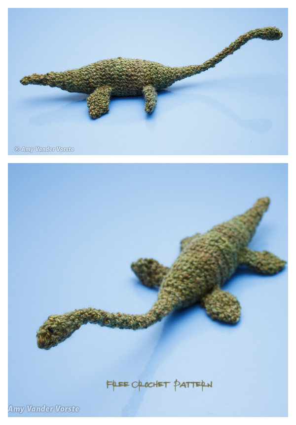 Crochet Mini Nessie Monster Anigurumi Free Patterns