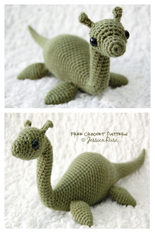 Crochet Nessie Monster Amigurumi Free Pattern