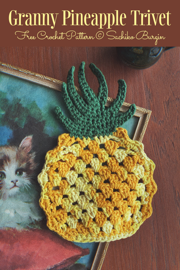 Granny Pineapple Trivet Free Crochet Patterns