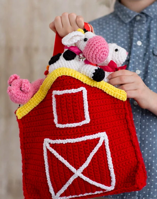 Carry Along Barn Animals Play Set Amigurumi Crochet Patterns