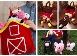 Carry Along Barn and Animals Play Set Free Crochet Patterns Carry Along Barn and Animals Play Set Free Crochet Patterns
