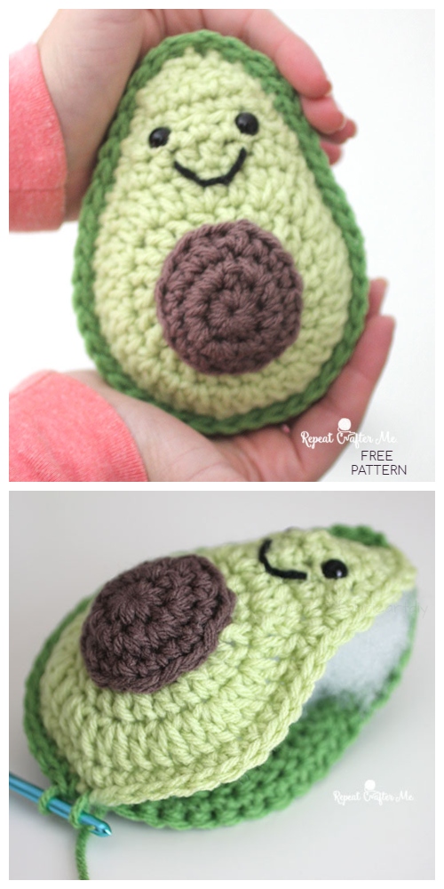 Crochet Avocado Friend Amigurumi Free Patterns