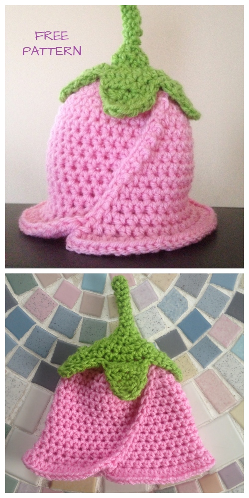 Crochet Baby Rose Hat Free Crochet Pattern