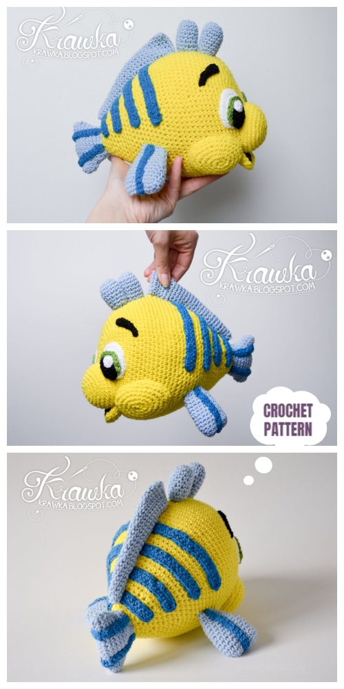 Crochet Flounder Fish Amigurumi Patterns