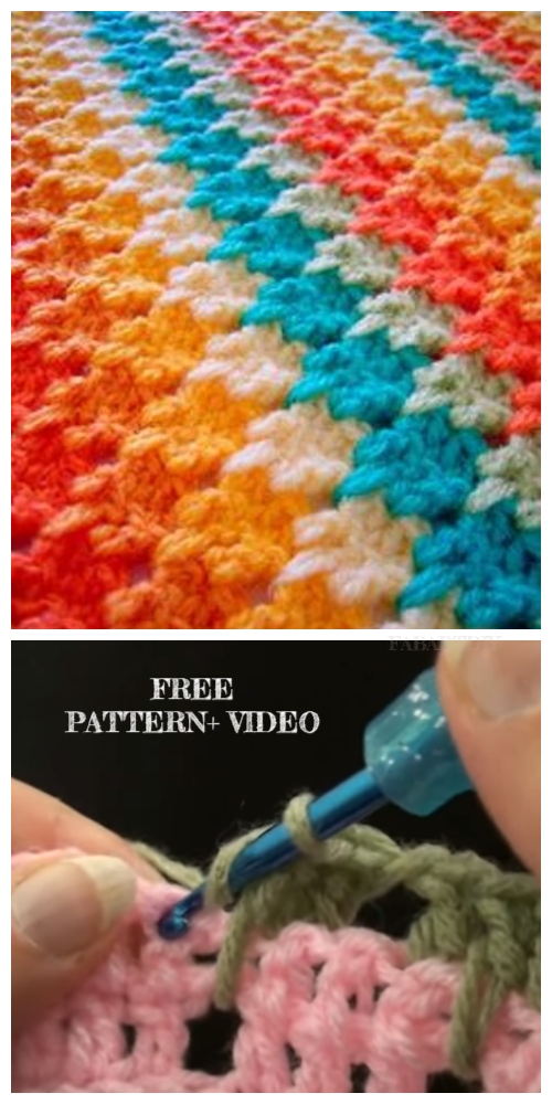 Crochet Larksfoot Stitch Free Crochet Pattern + Video 