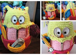 Crochet Owl Hook Holder Amigurumi Pattern Crochet Owl Hook Holder Amigurumi Pattern