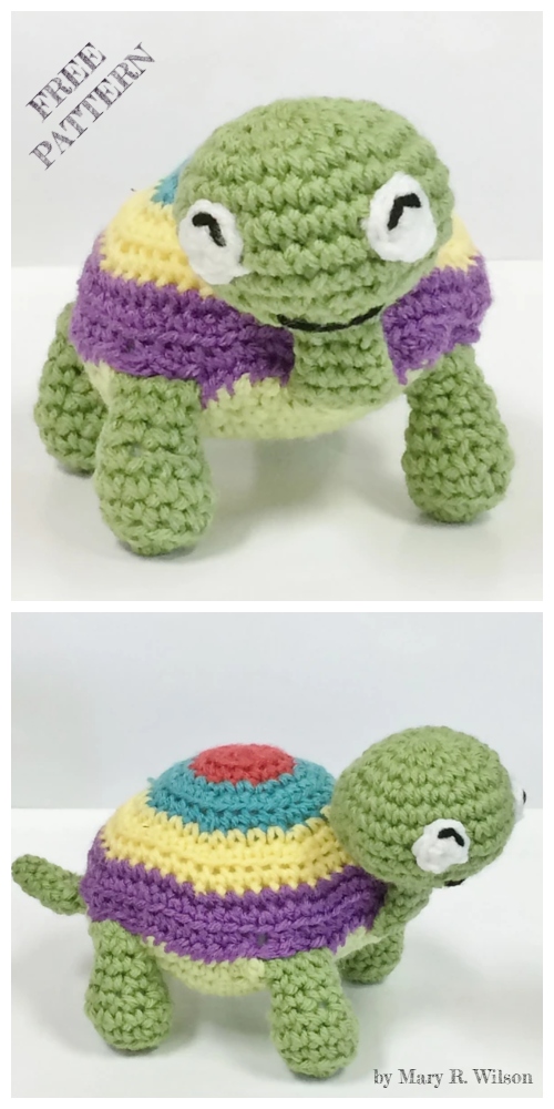 Crochet Spring Turtle Anigurumi Free Patterns