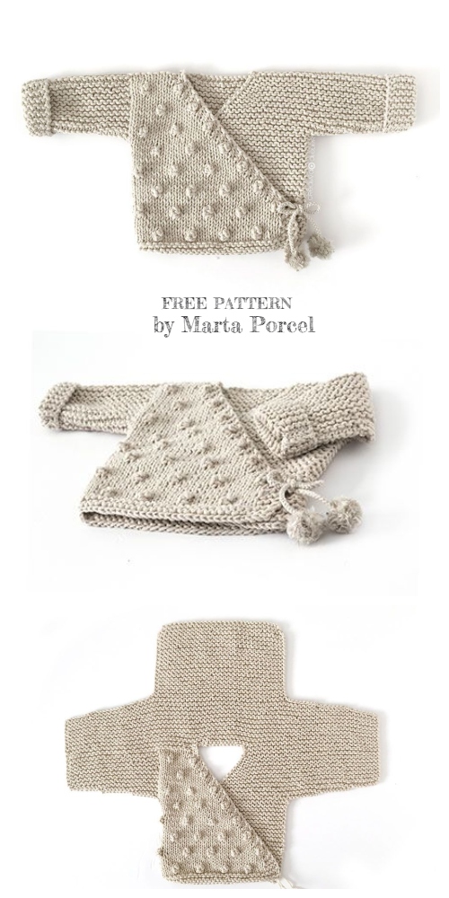 Knit Baby Kimono Jacket Legging Set Free Knitting Patterns